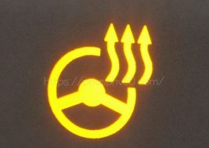 ハンドルヒーターのインジケーター点灯時の画像